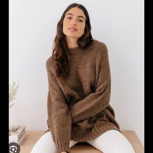 Jenni Kayne Alpaca Cocoon Crewneck